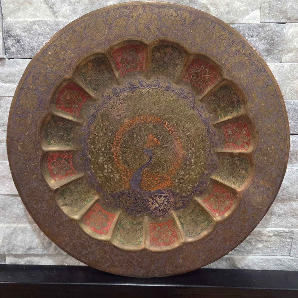 LAST CHANCE FOR SALE- Vintage Brass Wall Plate